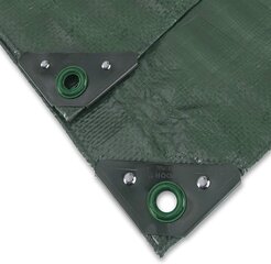 NOOR COACK TARPAULIN PROFI 140G/M2 GREEN I 4 X 8 M M I ОБЛАСТИ ОБЛАСТИ TARPAULIN для защиты от погоды I Идеально подходит для ультрафиолетового ультрафиолета, покрытого с обеих сторон, водонепроницаемы цена и информация | Садовые инструменты | 220.lv