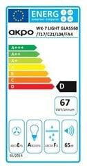 Tvaika nosūcējs Akpo WK-7 Light 50 cena un informācija | Tvaika nosūcēji | 220.lv