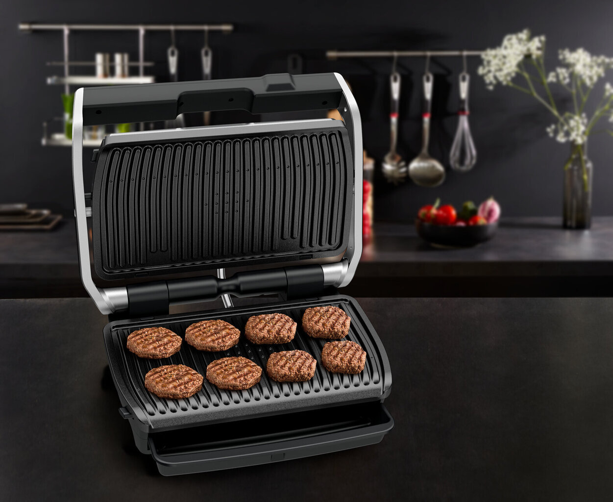 Закрытый гриль Электрический гриль TEFAL GC 760D OptiGrill XL цена | 220.lv