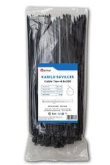 Натяжители троса (черные) - 4,8х300 цена и информация | Крепежные изделия | 220.lv