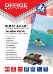 Laminēšanas aploksnes Office Products A5, 100 gab. цена и информация | Канцелярия | 220.lv