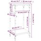 vidaXL galdiņš, pelēka ozolkoka krāsa, 40x30x75 cm, inženierijas koks cena un informācija | Žurnālgaldiņi | 220.lv