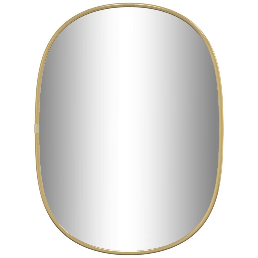 vidaXL sienas spogulis, zelta krāsā, 40x30 cm cena un informācija | Spoguļi | 220.lv
