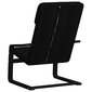 vidaXL atpūtas krēsls, melns audums cena un informācija | Atpūtas krēsli | 220.lv