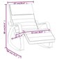 vidaXL šūpuļkrēsls, krēmkrāsas audums цена и информация | Atpūtas krēsli | 220.lv