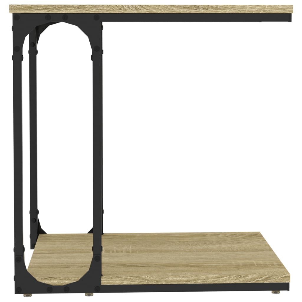 vidaXL galdiņš, Sonomas ozolkoka, 50x35x52 cm, inženierijas koks cena un informācija | Žurnālgaldiņi | 220.lv