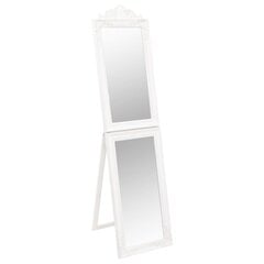 vidaXL grīdas spogulis, balts, 40x160 cm цена и информация | Зеркальца | 220.lv