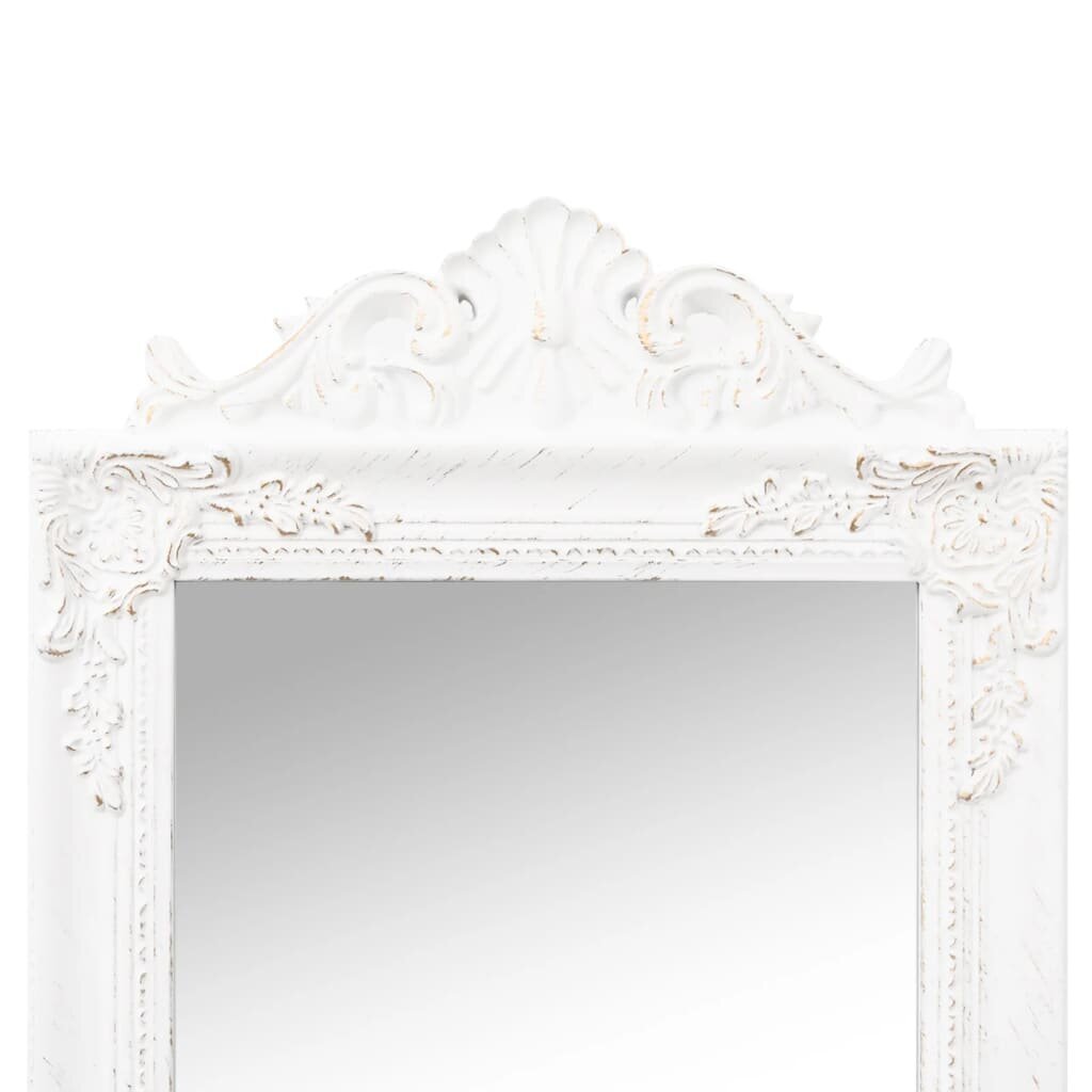 vidaXL grīdas spogulis, balts, 50x200 cm cena un informācija | Spoguļi | 220.lv