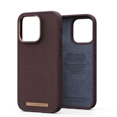 Njord byElements Genuine Leather, iPhone 14 Pro, dark brown - Case цена и информация | Чехлы для телефонов | 220.lv