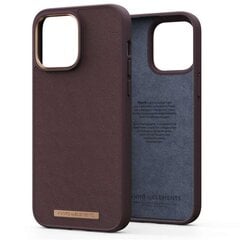 Njord byElements Genuine Leather, iPhone 14 Pro Max, dark brown - Case cena un informācija | Telefonu vāciņi, maciņi | 220.lv