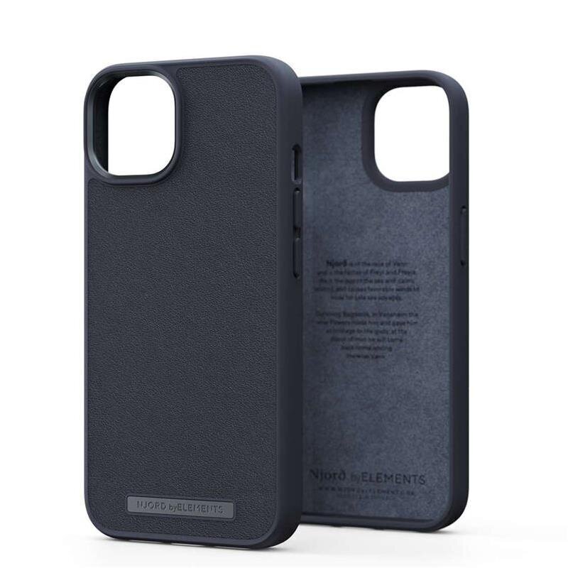 Njord byElements Genuine Leather, iPhone 14, black - Case cena un informācija | Telefonu vāciņi, maciņi | 220.lv