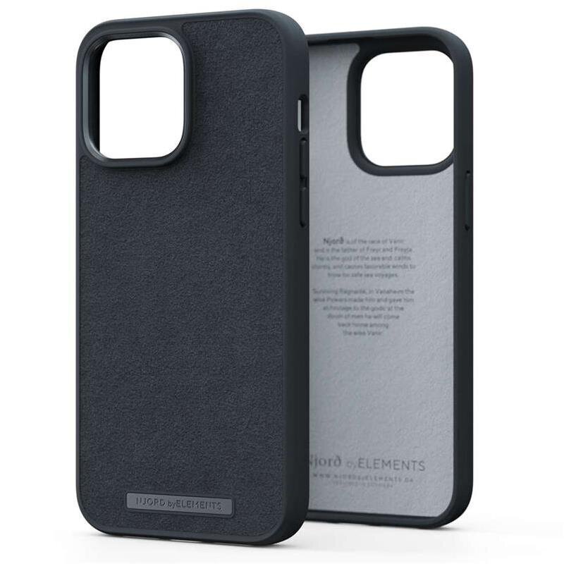 Njord byElements Suede Comfort+, iPhone 14 Pro Max, black - Case цена и информация | Telefonu vāciņi, maciņi | 220.lv