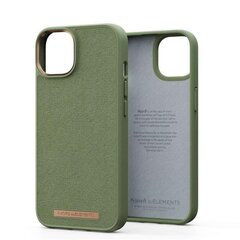 Njord byElements Suede Comfort+, iPhone 14, olive - Case cena un informācija | Telefonu vāciņi, maciņi | 220.lv