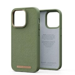 Njord byElements Suede Comfort+, iPhone 14 Pro, olive - Case цена и информация | Чехлы для телефонов | 220.lv