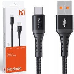 Кабель USB-C, быстрый, прочный, QC 4.0, 1 м, Mcdodo цена и информация | Кабели для телефонов | 220.lv
