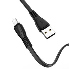 Hoco Noah lādēšanas/data kabelis priekš iPhone Lightning 8-pin X40 1 metrs melns cena un informācija | Savienotājkabeļi | 220.lv