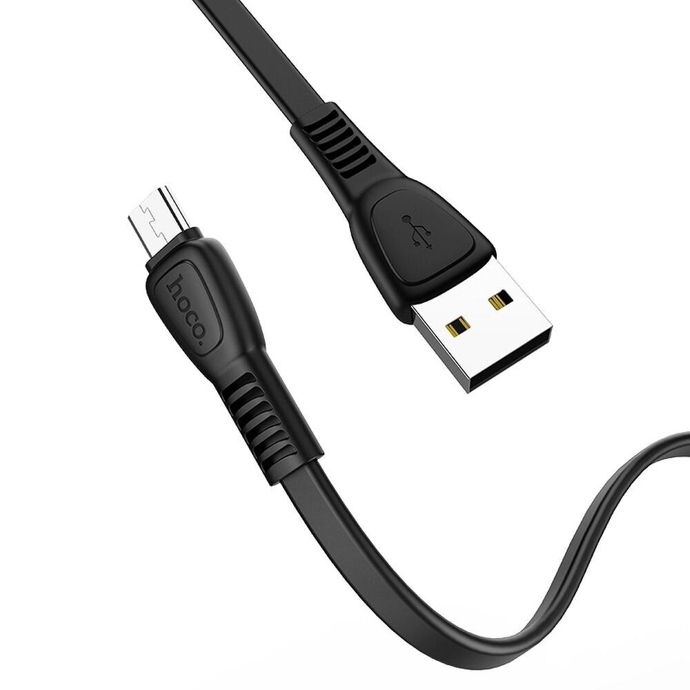 Hoco Noah lādēšanas/data kabelis priekš Micro X40 1 metrs melns цена и информация | Savienotājkabeļi | 220.lv