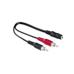 Audio Ligzda uz 2 RCA Kabelis Hama 00116011 cena un informācija | Savienotājkabeļi | 220.lv