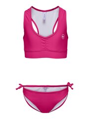 ONLY bērnu bikini komplekts 15252738*01, fuksija 5715414693179 цена и информация | Купальники для девочек | 220.lv