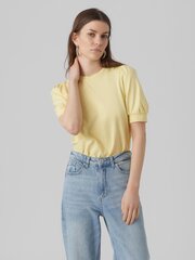 Vero Moda женская футболка 10275520*02, желтый/lem 5715366107403 цена и информация | Женские футболки | 220.lv