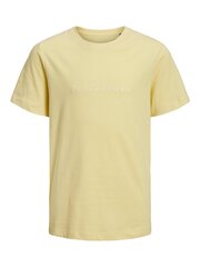 Jack & Jones bērnu t-krekls 12216486*02, dzeltens 5715421709634 cena un informācija | Zēnu krekli | 220.lv