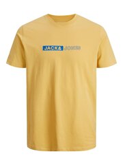 Jack & Jones vīriešu t-krekls 12221946*01, dzeltens/jojo 5715366240889 cena un informācija | Vīriešu T-krekli | 220.lv