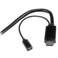 Адаптер Mini DisplayPort — HDMI Startech DPMDPHD2HD, чёрный, 2 м цена и информация | Кабели и провода | 220.lv