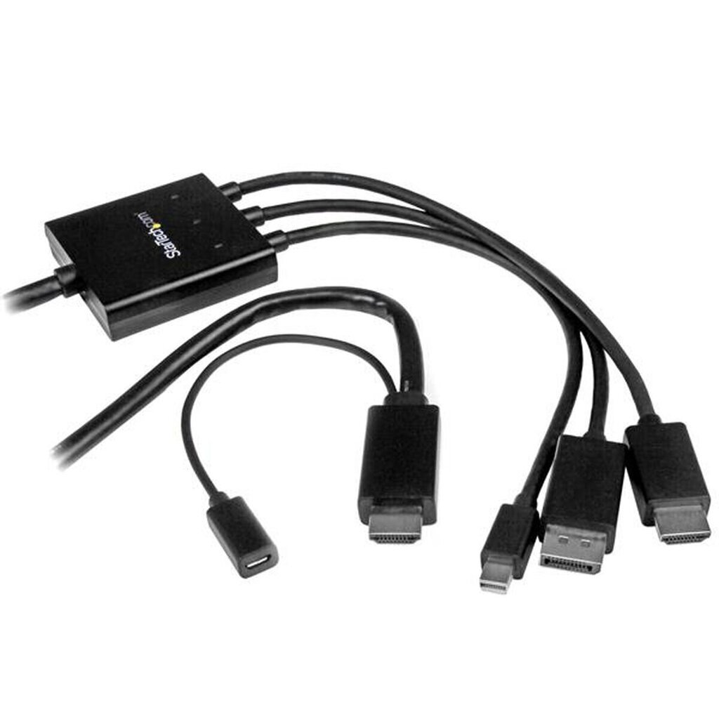 Mini Display Porta uz HDMI Adapteris Startech DPMDPHD2HD (2 m) Melns cena un informācija | Kabeļi un vadi | 220.lv