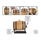 Vīna muca Melns Koks Brūns Plastmasa Silikona 3 L (25,5 x 16 x 25 cm) cena un informācija | Glāzes, krūzes, karafes | 220.lv