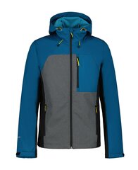 Icepeak vīriešu softshell jaka Brooker 57931-3*338, petroleja/pelēks 6438535614241 цена и информация | Мужские куртки | 220.lv