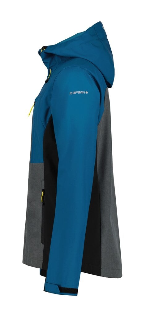 Icepeak vīriešu softshell jaka Brooker 57931-3*338, petroleja/pelēks 6438535614241 цена и информация | Vīriešu virsjakas | 220.lv