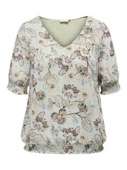 Only Carmakoma женская блузка 15291668*01, мятный/коричневый 5715420304069 цена и информация | Женские блузки, рубашки | 220.lv