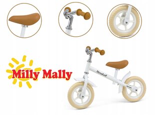 Балансировочный велосипед Milly Mally Marshall, белый цена и информация | Балансировочные велосипеды | 220.lv