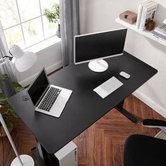 Столешница для электрического стола VASAGLE LDB002B02, черная цена и информация | Компьютерные, письменные столы | 220.lv