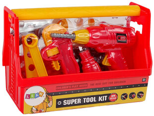 Ящик для инструментов, красный цена и информация | Игрушки для мальчиков | 220.lv