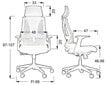 Biroja krēsls Stema OLTON, pelēks цена и информация | Biroja krēsli | 220.lv