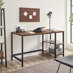 Винтажный стол VASAGLE LWD55X коричневый/черный цена и информация | Компьютерные, письменные столы | 220.lv