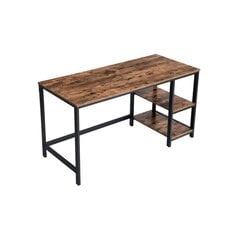 Винтажный стол VASAGLE LWD55X коричневый/черный цена и информация | Компьютерные, письменные столы | 220.lv