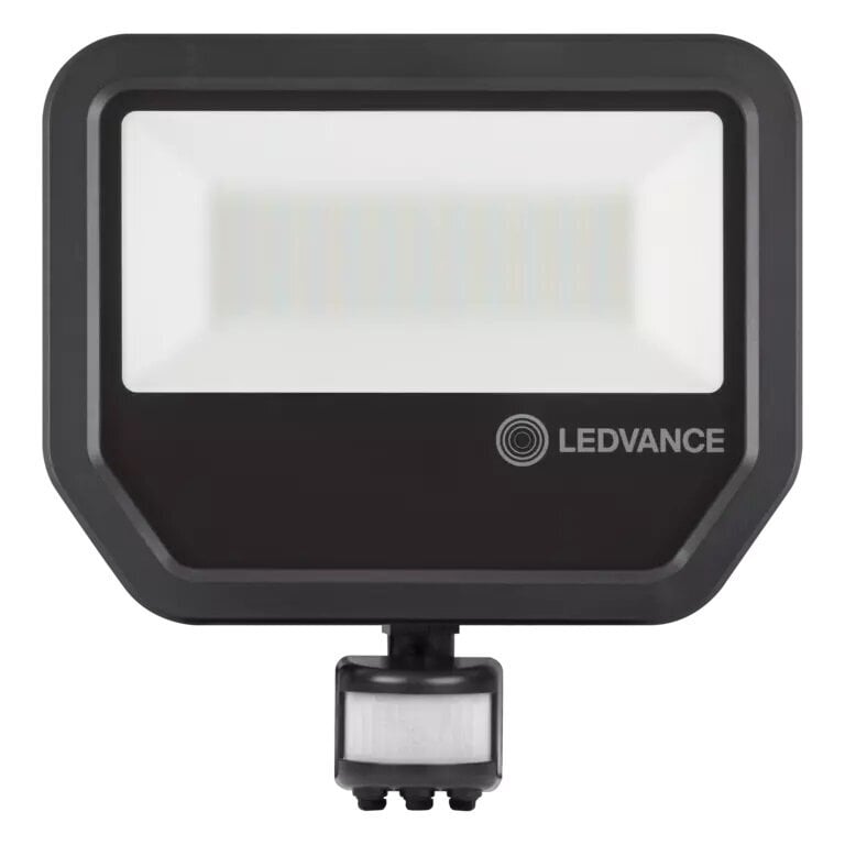 LED prožektors LEDVANCE ar kustības sensoru 50W/3000K IP65 BK cena un informācija | Āra apgaismojums | 220.lv
