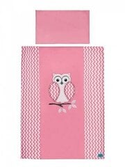 Gultas veļas komplekts Belisima Owl 135x100, 40x60, rozā cena un informācija | Bērnu gultas veļa | 220.lv