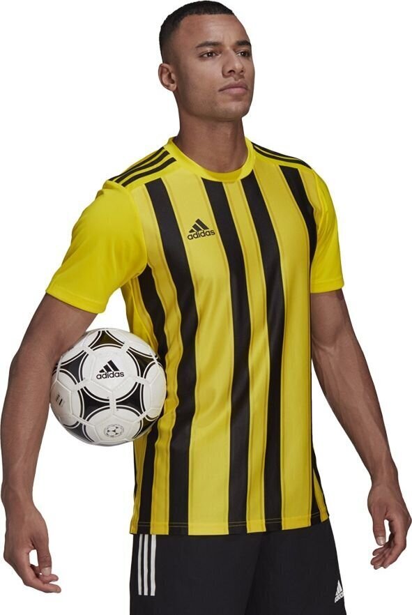 Futbola krekls Adidas Striped 21 Jsy GV1378, dzeltens cena un informācija | Futbola formas un citas preces | 220.lv