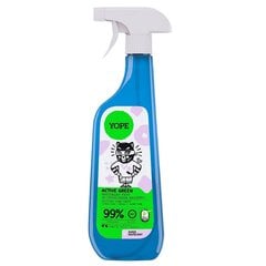 Средство для чистки ванной комнаты с ароматом лайма и лемонграсса Yope Active Green, 750 мл цена и информация | Очистители | 220.lv
