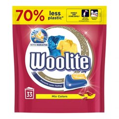 Капсулы для стирки с кератином Woolite Color Protection Mix Colors, 33шт. цена и информация | Средства для стирки | 220.lv