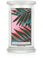 Liela svece ar divām daktīm Kringle Candle Gingerlily & Palm, 623 g cena un informācija | Sveces un svečturi | 220.lv