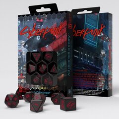 Kauliņu komplekts Cyberpunk RED RPG, melns цена и информация | Настольная игра | 220.lv