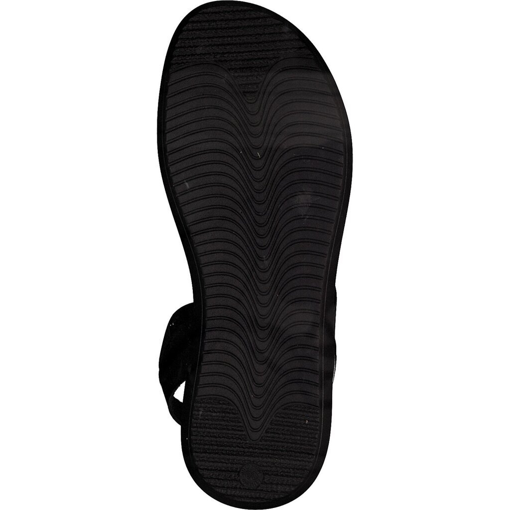 Marco Tozzi sieviešu sandales 2-28281 01*20, melns 2-28281*01-041 цена и информация | Sieviešu sandales | 220.lv