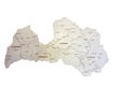 Latvijas koka dekoratīvā sienas karte цена и информация | Pasaules kartes | 220.lv