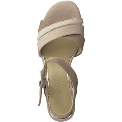 Marco Tozzi sieviešu sandales 2-28323 01*20, bēšs 2-28323*01-041 цена и информация | Женские босоножки | 220.lv