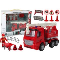 Пожарная машина с аксессуарами, красная цена и информация | Игрушки для мальчиков | 220.lv