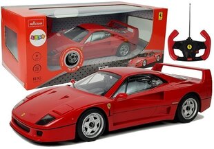 Автомобиль Ferrari F40 с дистанционным управлением 1:14, красный цена и информация | Игрушки для мальчиков | 220.lv